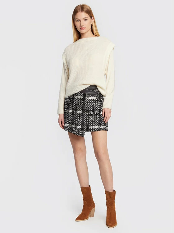 Sisley Γυναίκες Φούστα Mini 4SYLL000R Μαύρο Regular Fit 4 Sisley Γυναίκες Φούστα Mini 4SYLL000R Μαύρο Regular Fit - Image 2