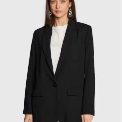 Sisley Γυναίκες Σακάκια & Μπλέιζερ Μπλέιζερ 26QSLW00M Μαύρο Regular Fit