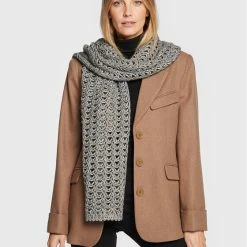 Sisley Γυναίκες Κασκόλ Πασμίνα 108UMU005 Γκρι