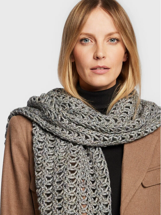 Sisley Γυναίκες Κασκόλ Πασμίνα 108UMU005 Γκρι 4 Sisley Γυναίκες Κασκόλ Πασμίνα 108UMU005 Γκρι - Image 2