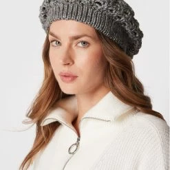 Sisley Γυναίκες Χειμωνιάτικοι Σκούφοι Μπερές 108UMA003 Γκρι