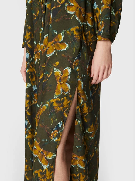 Sisley Γυναίκες Φορέματα σε Στυλ Πουκάμισο & Σεμιζιέ Φόρεμα πουκάμισο 4RUNLV01W Πράσινο Regular Fit 6 Sisley Γυναίκες Φορέματα σε Στυλ Πουκάμισο & Σεμιζιέ Φόρεμα πουκάμισο 4RUNLV01W Πράσινο Regular Fit - Image 4