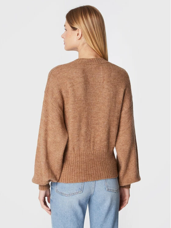 Sisley Γυναίκες Πουλόβερ 109RM400A Καφέ Oversize 5 Sisley Γυναίκες Πουλόβερ 109RM400A Καφέ Oversize - Image 3