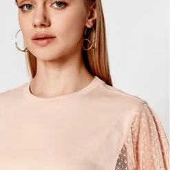 Sisley Γυναίκες Μπλουζάκια Μπλουζάκι 3AIRL100N Ροζ Regular Fit -Sisley Εκπτώσεις unnamed file 1106