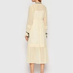 Sisley Γυναίκες Κοκτέιλ Φορέματα Φόρεμα κοκτέιλ 493YLV00L Μπεζ Regular Fit -Sisley Εκπτώσεις unnamed file 1110