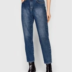 Sisley Γυναίκες Straight Leg Τζιν 4SRS576X6 Μπλε Regular Fit