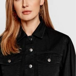 Sisley Γυναίκες Τζιν Μπουφάν Τζιν μπουφάν 2ZN5LO002 Μαύρο Regular Fit -Sisley Εκπτώσεις unnamed file 1137