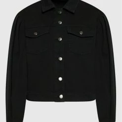 Sisley Γυναίκες Τζιν Μπουφάν Τζιν μπουφάν 2ZN5LO002 Μαύρο Regular Fit -Sisley Εκπτώσεις unnamed file 1138