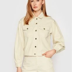 Sisley Γυναίκες Τζιν Μπουφάν Τζιν μπουφάν 2ZN5LO002 Μπεζ Regular Fit