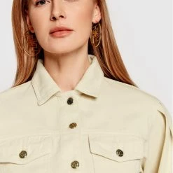 Sisley Γυναίκες Τζιν Μπουφάν Τζιν μπουφάν 2ZN5LO002 Μπεζ Regular Fit -Sisley Εκπτώσεις unnamed file 1142