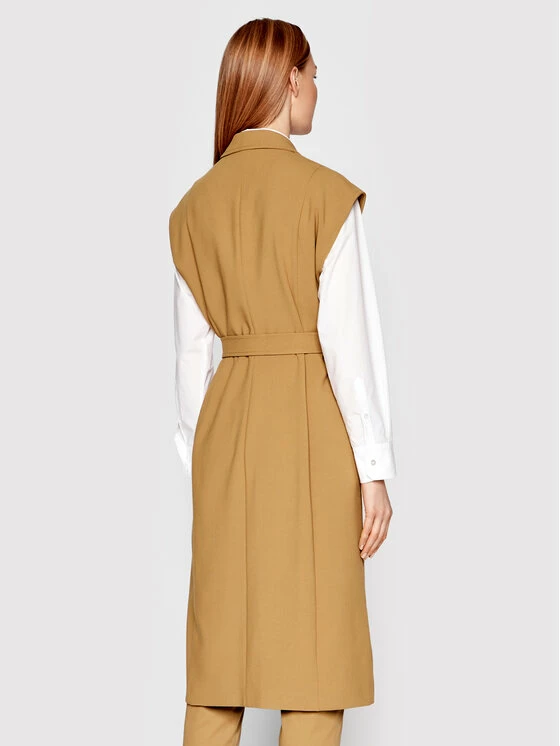 Sisley Γυναίκες Γιλέκα Γιλέκο 2BFQLN004 Καφέ Regular Fit 5 Sisley Γυναίκες Γιλέκα Γιλέκο 2BFQLN004 Καφέ Regular Fit - Image 3