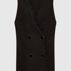 Sisley Γυναίκες Γιλέκα Γιλέκο 29OSLJ004 Μαύρο Regular Fit -Sisley Εκπτώσεις unnamed file 1179