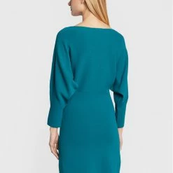 Sisley Γυναίκες Πλεκτά Φορέματα Φόρεμα υφασμάτινο 11APMV004 Μπλε Regular Fit -Sisley Εκπτώσεις unnamed file 119