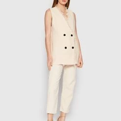 Sisley Γυναίκες Γιλέκα Γιλέκο 29OSLJ004 Μπεζ Regular Fit -Sisley Εκπτώσεις unnamed file 1196