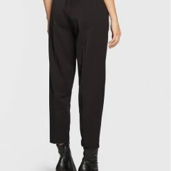 Sisley Γυναίκες Υφασμάτινα Παντελόνια Παντελόνι υφασμάτινο 42AT55CM7 Μαύρο Regular Fit -Sisley Εκπτώσεις unnamed file 12