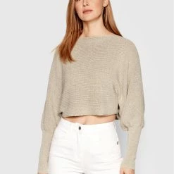 Sisley Γυναίκες Πουλόβερ 103YM100Q Μπεζ Relaxed Fit