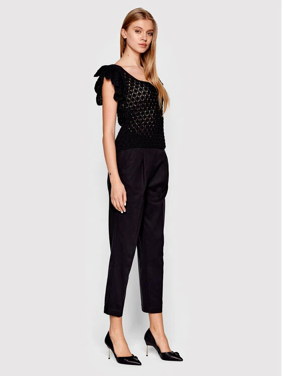 Sisley Γυναίκες Πουλόβερ 101TM100A Μαύρο Regular Fit 4 Sisley Γυναίκες Πουλόβερ 101TM100A Μαύρο Regular Fit - Image 2