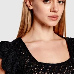 Sisley Γυναίκες Πουλόβερ 101TM100A Μαύρο Regular Fit 10 Sisley Γυναίκες Πουλόβερ 101TM100A Μαύρο Regular Fit -Sisley Εκπτώσεις unnamed file 1213