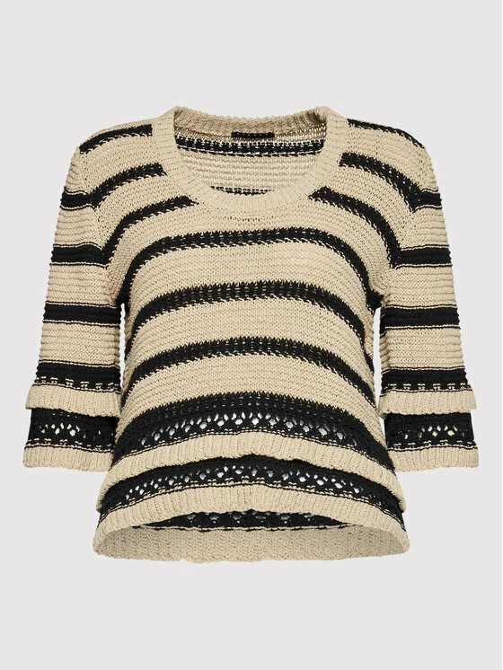 Sisley Γυναίκες Πουλόβερ 103AL100B Μπεζ Regular Fit 7 Sisley Γυναίκες Πουλόβερ 103AL100B Μπεζ Regular Fit - Image 5