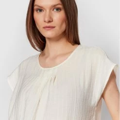 Sisley Γυναίκες Μπλουζάκια Μπλουζάκι 5XYWLQ018 Λευκό Straight Fit -Sisley Εκπτώσεις unnamed file 1233