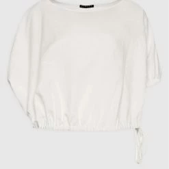 Sisley Γυναίκες Μπλουζάκια Μπλουζάκι 5QFPLQ00Z Λευκό Balloon Fit -Sisley Εκπτώσεις unnamed file 1259
