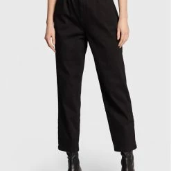 Sisley Γυναίκες Boyfriends Τζιν 4Z9RLE018 Μαύρο Relaxed Fit