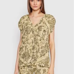 Sisley Γυναίκες Μπλουζάκια Μπλουζάκι 5PYXLQ01F Μπεζ Regular Fit