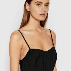 Sisley Γυναίκες Καλοκαιρινά Φορέματα Φόρεμα καλοκαιρινό 4XYWLV012 Μαύρο Regular Fit -Sisley Εκπτώσεις unnamed file 1283