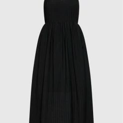 Sisley Γυναίκες Καλοκαιρινά Φορέματα Φόρεμα καλοκαιρινό 4XYWLV012 Μαύρο Regular Fit -Sisley Εκπτώσεις unnamed file 1284