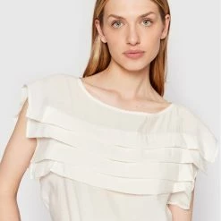 Sisley Γυναίκες Μπλουζάκια Μπλουζάκι 52C7LQ01B Λευκό Relaxed Fit -Sisley Εκπτώσεις unnamed file 1293