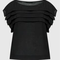 Sisley Γυναίκες Μπλουζάκια Μπλουζάκι 52C7LQ01B Μαύρο Relaxed Fit -Sisley Εκπτώσεις unnamed file 1299