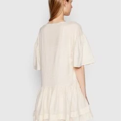 Sisley Γυναίκες Καθημερινά Φορέματα Φόρεμα καθημερινό 4W4ALV00Y Μπεζ Regular Fit -Sisley Εκπτώσεις unnamed file 1312