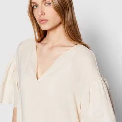 Sisley Γυναίκες Καθημερινά Φορέματα Φόρεμα καθημερινό 4W4ALV00Y Μπεζ Regular Fit -Sisley Εκπτώσεις unnamed file 1313