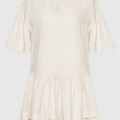 Sisley Γυναίκες Καθημερινά Φορέματα Φόρεμα καθημερινό 4W4ALV00Y Μπεζ Regular Fit -Sisley Εκπτώσεις unnamed file 1314