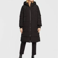 Sisley Γυναίκες Χειμωνιάτικα Μπουφάν Μπουφάν πουπουλένιο 24PWLN012 Μαύρο Regular Fit