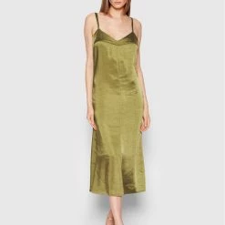 Sisley Γυναίκες Κοκτέιλ Φορέματα Φόρεμα κοκτέιλ 4RHELV00R Πράσινο Regular Fit