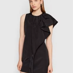 Sisley Γυναίκες Κοκτέιλ Φορέματα Φόρεμα κοκτέιλ 4QPL5VI46 Μαύρο Regular Fit