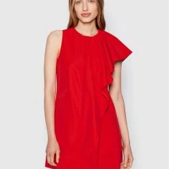 Sisley Γυναίκες Κοκτέιλ Φορέματα Φόρεμα κοκτέιλ 4QPL5VI46 Κόκκινο Regular Fit