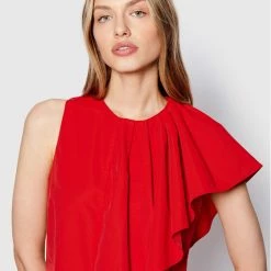 Sisley Γυναίκες Κοκτέιλ Φορέματα Φόρεμα κοκτέιλ 4QPL5VI46 Κόκκινο Regular Fit -Sisley Εκπτώσεις unnamed file 1343