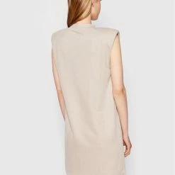 Sisley Γυναίκες Καθημερινά Φορέματα Φόρεμα καθημερινό 4KNALV00S Μπεζ Relaxed Fit -Sisley Εκπτώσεις unnamed file 1357