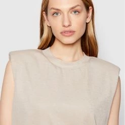 Sisley Γυναίκες Καθημερινά Φορέματα Φόρεμα καθημερινό 4KNALV00S Μπεζ Relaxed Fit -Sisley Εκπτώσεις unnamed file 1358