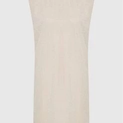 Sisley Γυναίκες Καθημερινά Φορέματα Φόρεμα καθημερινό 4KNALV00S Μπεζ Relaxed Fit -Sisley Εκπτώσεις unnamed file 1359