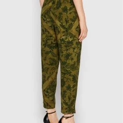 Sisley Γυναίκες Υφασμάτινα Παντελόνια Παντελόνι υφασμάτινο 4PYXLF016 Πράσινο Regular Fit -Sisley Εκπτώσεις unnamed file 1377