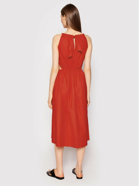 Sisley Γυναίκες Καλοκαιρινά Φορέματα Φόρεμα καλοκαιρινό 4JOZLV00U Κόκκινο Relaxed Fit 5 Sisley Γυναίκες Καλοκαιρινά Φορέματα Φόρεμα καλοκαιρινό 4JOZLV00U Κόκκινο Relaxed Fit - Image 3