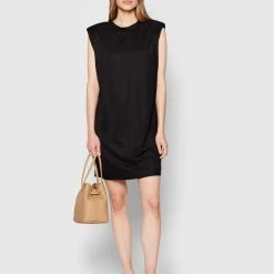 Sisley Γυναίκες Καθημερινά Φορέματα Φόρεμα καθημερινό 4KNALV00S Μαύρο Relaxed Fit -Sisley Εκπτώσεις unnamed file 1391