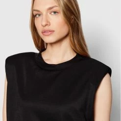 Sisley Γυναίκες Καθημερινά Φορέματα Φόρεμα καθημερινό 4KNALV00S Μαύρο Relaxed Fit -Sisley Εκπτώσεις unnamed file 1393