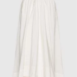 Sisley Γυναίκες Φούστα Midi 4JOZL000D Λευκό Relaxed Fit -Sisley Εκπτώσεις unnamed file 1399