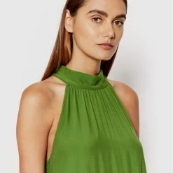 Sisley Γυναίκες Καθημερινά Φορέματα Φόρεμα καθημερινό 4B5FLV019 Πράσινο Relaxed Fit -Sisley Εκπτώσεις unnamed file 1418