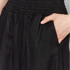 Sisley Γυναίκες Υφασμάτινα Παντελόνια Παντελόνι υφασμάτινο 4AGHLF00T Μαύρο Regular Fit -Sisley Εκπτώσεις unnamed file 1428