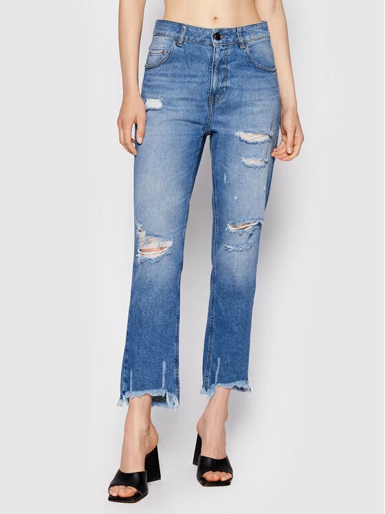 Sisley Γυναίκες Straight Leg Τζιν 4AUKLE00R Μπλε Regular Fit 3 Sisley Γυναίκες Straight Leg Τζιν 4AUKLE00R Μπλε Regular Fit